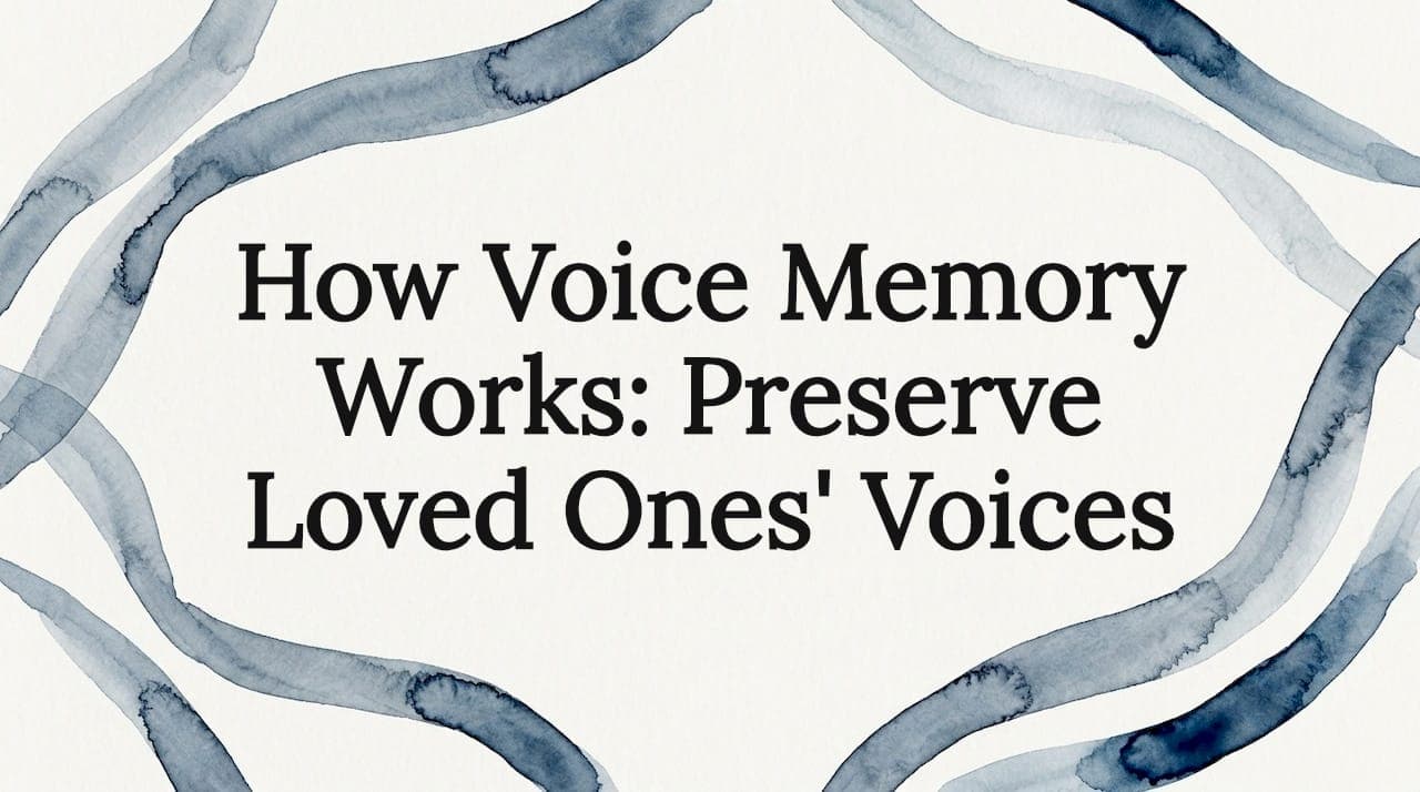 How Voice Memory Works: Preserve Loved Ones' Voices