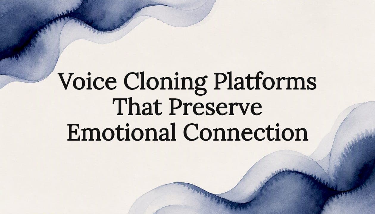 Voice Cloning Platforms That Preserve Emotional Connection