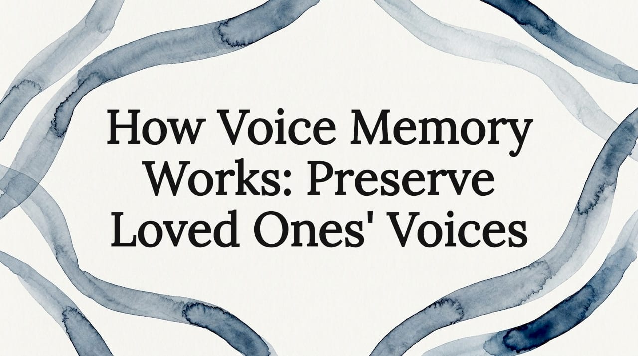 How Voice Memory Works: Preserve Loved Ones' Voices