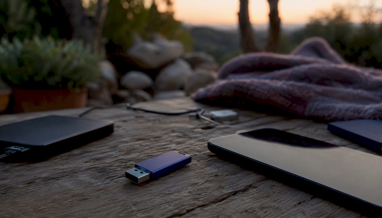 Physical backup devices for file preservation